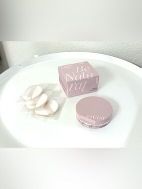 BNIB Espoir Be Natural Cushion Set (+3 puffs ) 20 vanilla